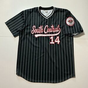 LAFD Los Angeles Fire Dept South Central The Ranch Cowboy Skull Baseball Jersey